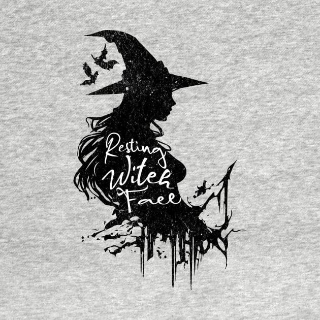 Resting Witch Face Halloween by Classic & Vintage Tees